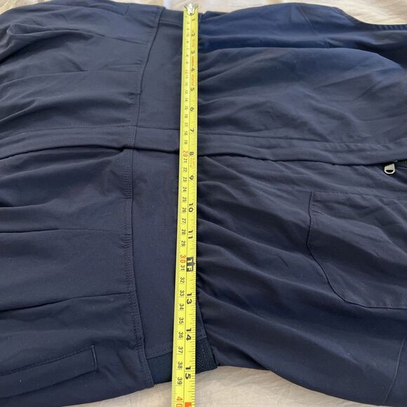 Athleta Brooklyn Heights Wide Leg Jumpsuit Navy Blue Size 10 Romper Sleeveless - Picture 5 of 8